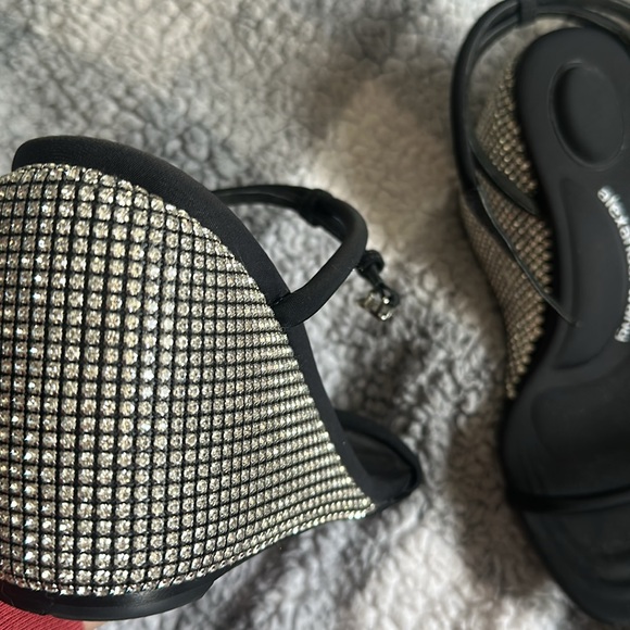 Authentic Alexander wang size 8 crystal embellished wedge sandal BEST OFFER - Picture 3 of 3